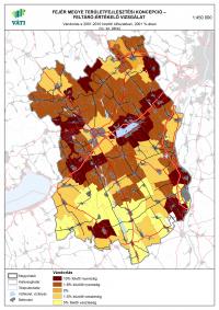 Vándorlás a 2001-2010 közötti időszakban, 2001 %-ában, - Fejér megye