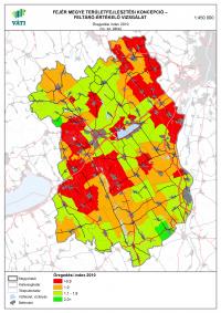 Öregedési index 2010 - Fejér megye