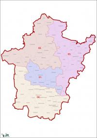 Békés megye, egyéni választókerületek (2011.12.30.)