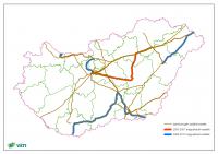 Szénhidrogén szállítóvezeték-hálózat (2003-2011 közötti megvalósulás kiemelve)