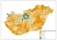 Népesség számának változása a járásokban 2001 és 2010 között 