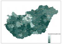 Összesített demográfiai index járási területi szinten (néps, öreged. index, vánd