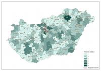 Városok száma a járásokban