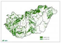 Meglévő és tervezett erdőterületek (OTrT)