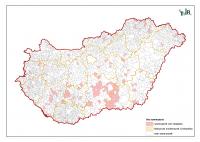 Vassal szennyeződött ivóvíz előfordulása Magyarországon (2011)