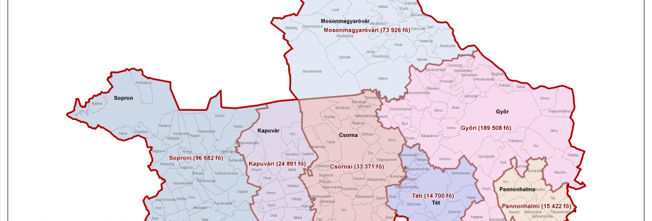 Győr-Moson-Sopron megye járásai