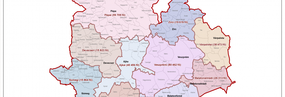 Veszprém megye járásai