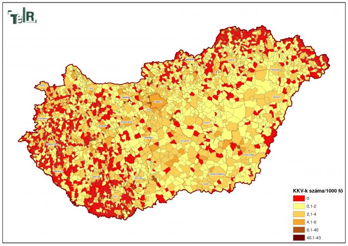 1000 főre jutó kis- és középvállalkozások száma (2007) (foglalkoztatotti létszám