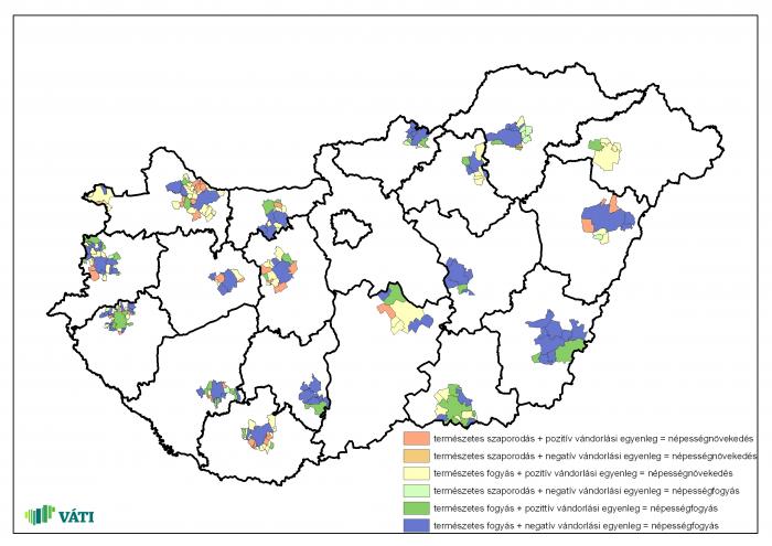 Együtt tervezhető térségek - demográfiai folyamatok 2005-2010