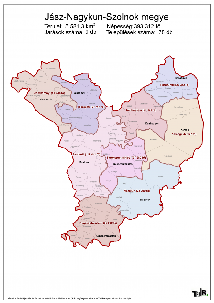 Jász-Nagykun-Szolnok megye járásai