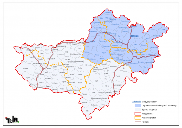 Leghátrányosabb helyzetű kistérségek települései Nógrád megyében