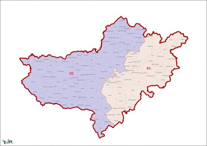 Nógrád megye, egyéni választókerületek (2011.12.30.)